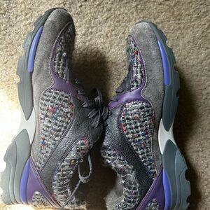 Chanel purple sneakers sweater  material